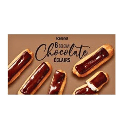 Iceland 6 Belgian Chocolate Éclairs 160g