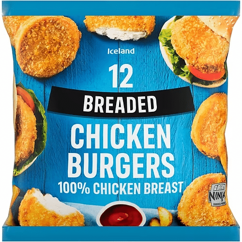 Iceland Breaded Chicken Breast Burgers 660g