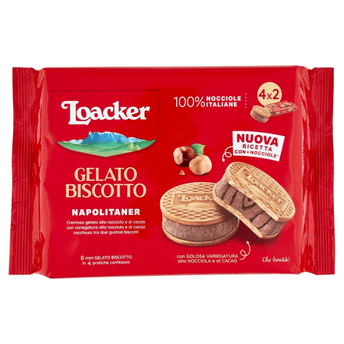 Loacker Eis-Sandwich Napolitaner 4 x 66 g