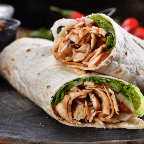 Dürüm Drehspieß mit Weichkäse