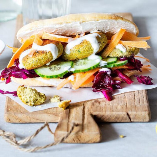 Falafel im Fladenbrot