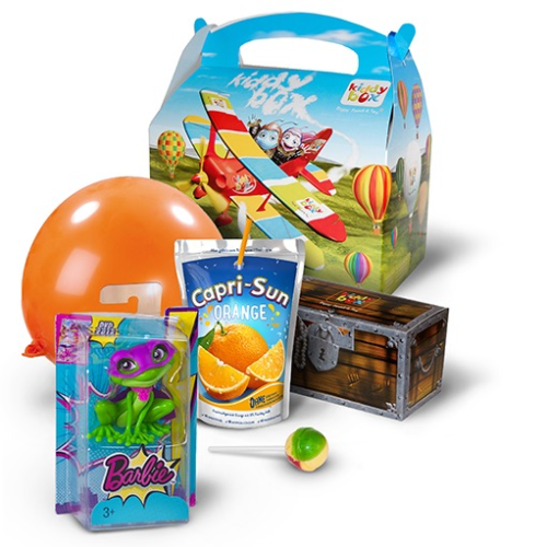 Kiddy Box mit Drehspießfleisch und Pommes