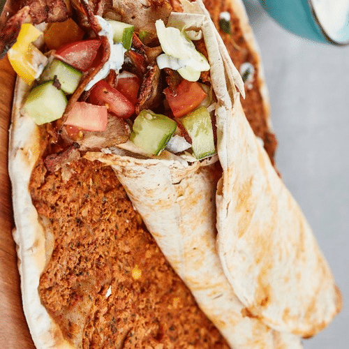 Lahmacun mit nur Fleisch