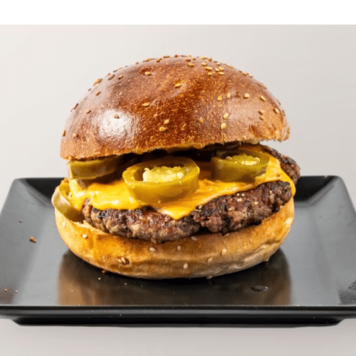 Hot Chili Cheese Burger (scharf)