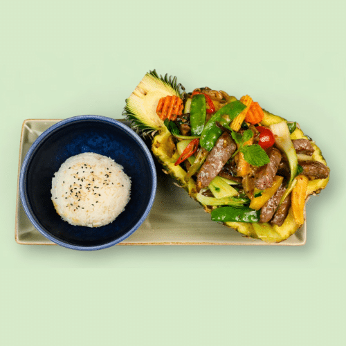 Pineapple Beef Bowl (scharf)
