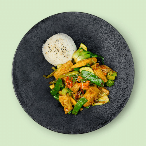 Spicy Tofu (leicht scharf, vegetarisch)