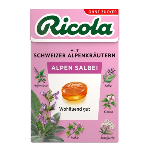 Ricola Kräuterbonbons Alpensalbei zuckerfrei 50g