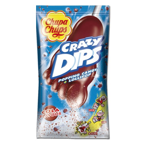 Chupa Chups Crazy Dips Cola Lutscher 14g