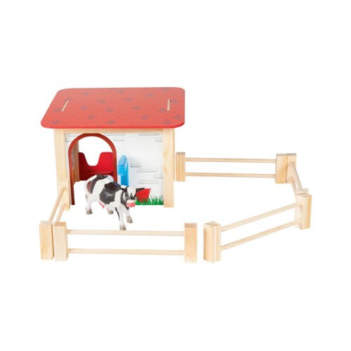 Spielen Tive Junior  Kuhstall-Set aus Holz 300g