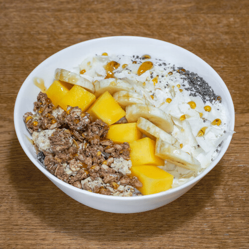 Mango Overnight Oats Bowl