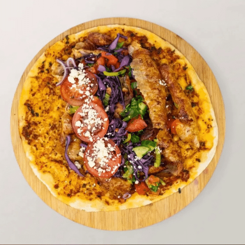 Lahmacun döner mit Käse