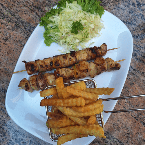 Hähnchenspieße (2 Stück)