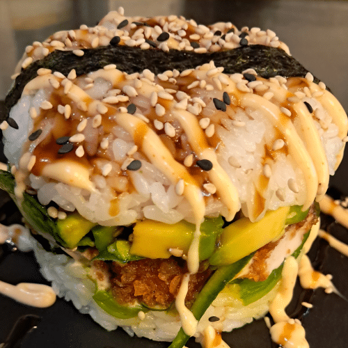 Sushi Chicken Crispy Burger