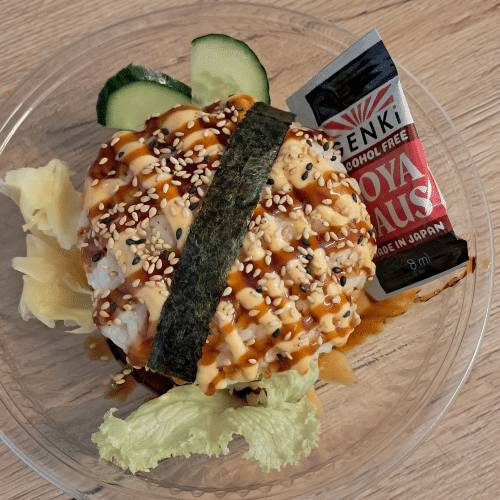 Sushi Garnelen Tempura-Burger