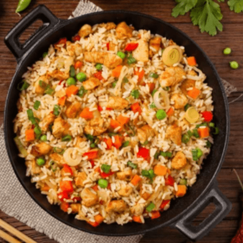 Crispy chicken Fried Rice