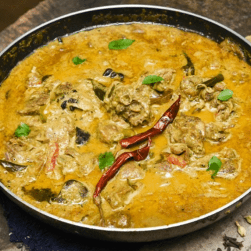 Ente in gelber Currysoße