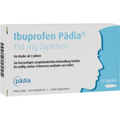 Ibuprofen Pädia 150 mg Zäpfchen 10 Stück