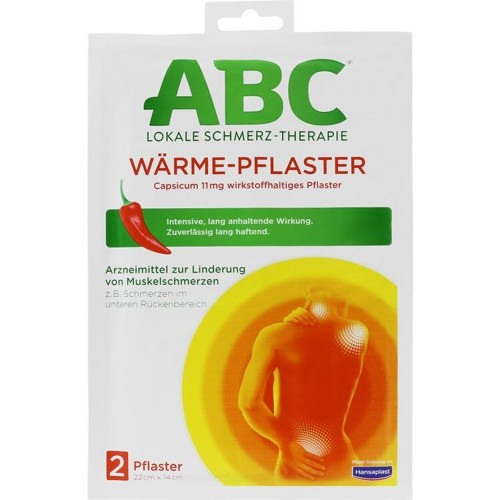 ABC Wärme-Pflaster Capsicum Hansaplast med 22x14 2 Stück