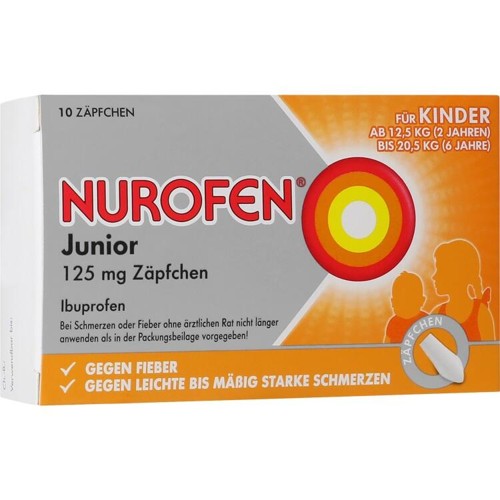 Nurofen Junior 125 mg Zäpfchen 10 Stück