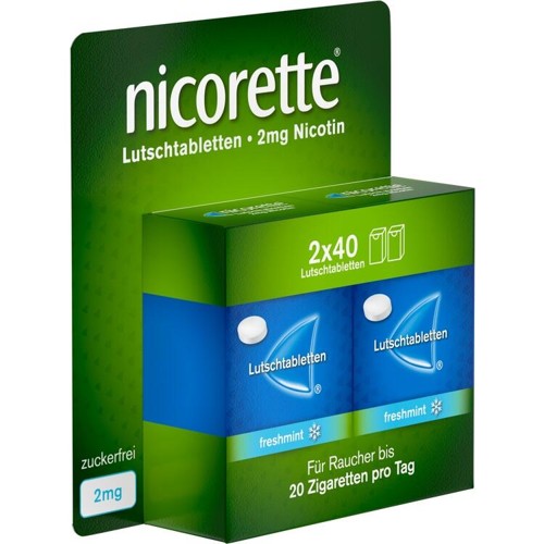 Nicorette freshmint 2mg Lutschtabletten gepresst 80 Stück