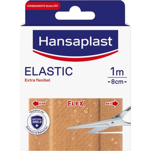 Hansaplast Elastic Pflaster 1m x 8cm 1 Stück