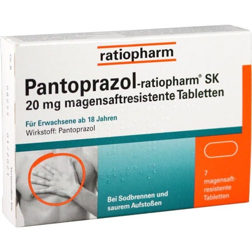 Pantoprazol-ratiopharm SK 20mg magensaftres. Tbl. 7 Stück