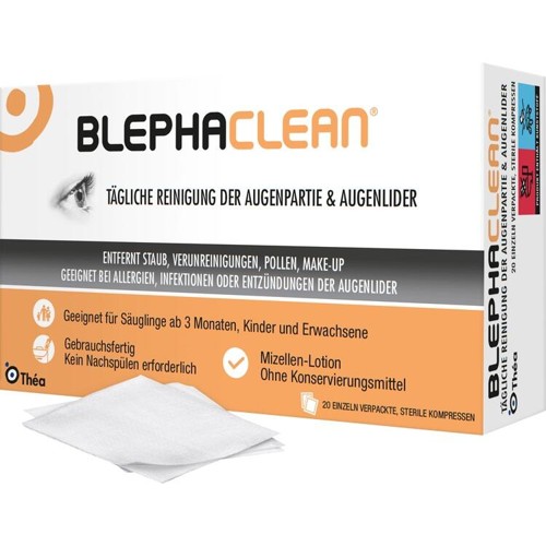Blephaclean sterile Kompressen 20 Stück
