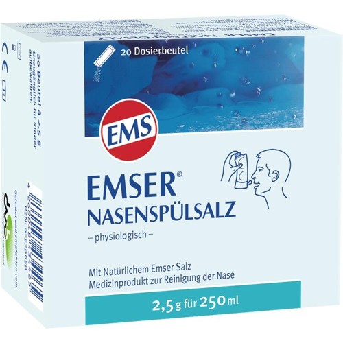 EMSER NASENSPÜLSALZ physiologisch Beutel 20 Stück