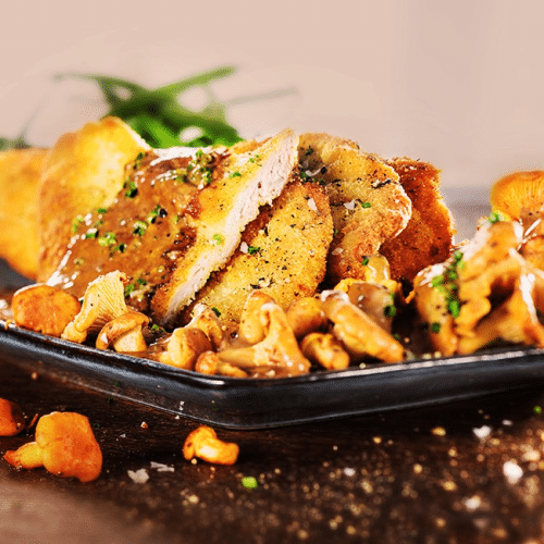 Pfifferling Schnitzel