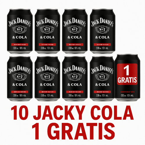 10 Jack Daniels Dosen 1 gratis
