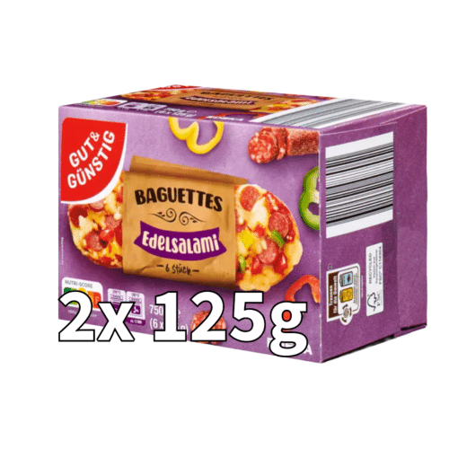 Gut & Günstig Baguettes Edel Salami 2x125g