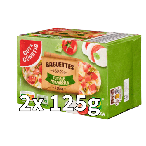 Gut & Günstig Baguettes Margherita 2x 125g