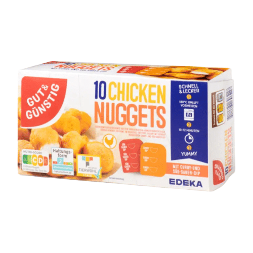 Gut & Günstig Chicken Nuggets mit Dip 10 Stück