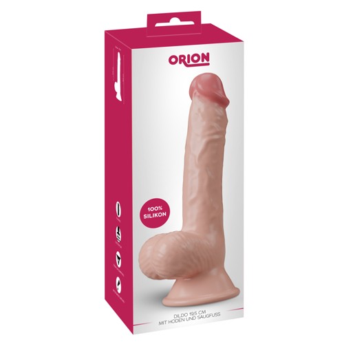 O Dildo 19,5cm Hoden Saugfuß