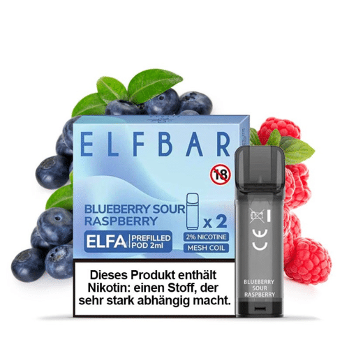 Blueberry Sour Raspberry  Elf Bar Elfa Pod (2er Pack)