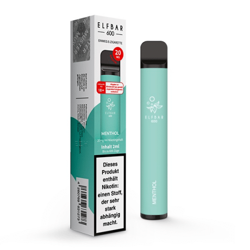 Elfbar 600 Einweg E-Zigarette Menthol 20mg