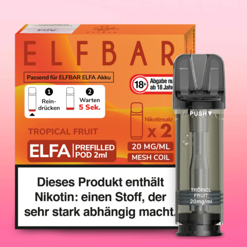 Elfbar Elfa Tropical Fruit 20mg Nikotin 2er Pack