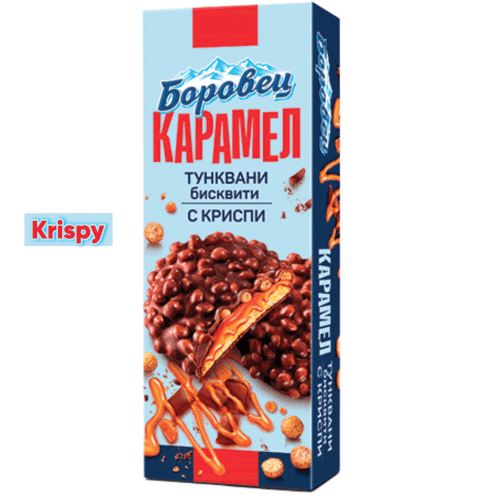 Borovets Caramel Knusper-Biscuits mit Karamell 180g