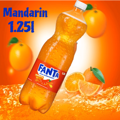 Fanta Mandarine zero zücker 1.25l
