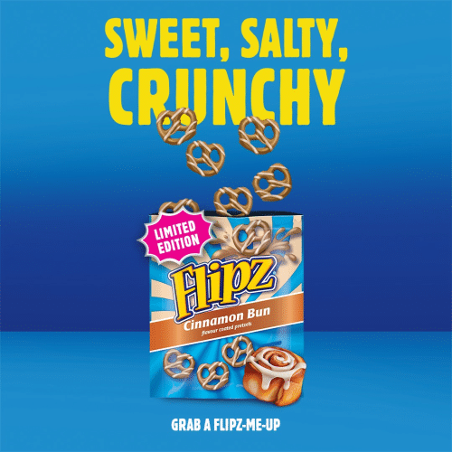 Flipz Cinnamon Bun Pretzels 90g