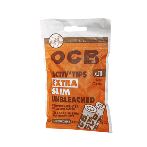 Ocb Activ Tips Extra Slim 1 Beutel je50 Aktivkohlefilter