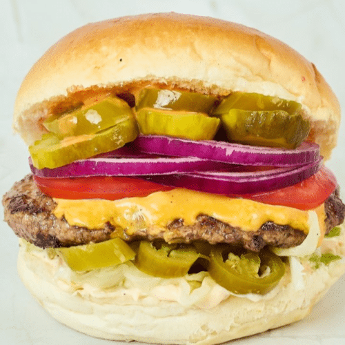 Chili Cheeseburger (scharf)