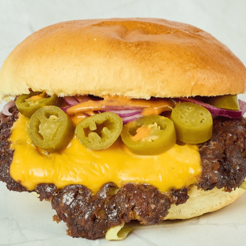 Hot Cheesy Smash Burger