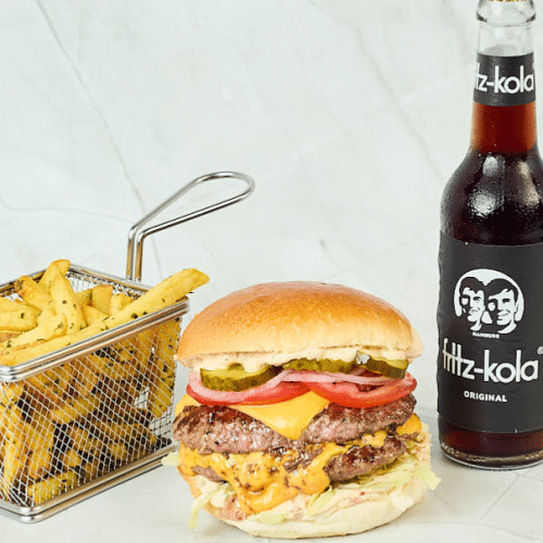 Menü Double Cheeseburger