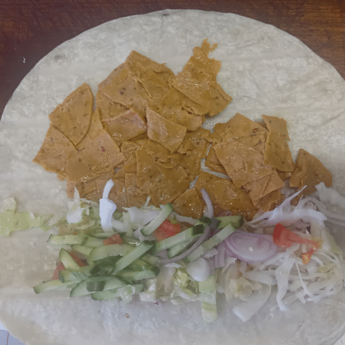 Vegan kebap vöner im dürüm