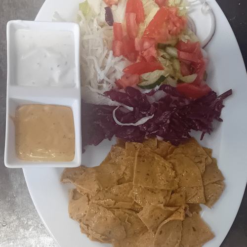Vegan kebap vöner teller