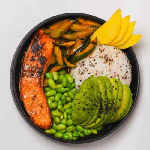High Protein Salmon Bowl