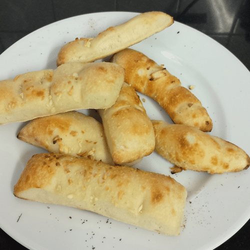 Pizzabrot mit Knoblauch und Olivenöl