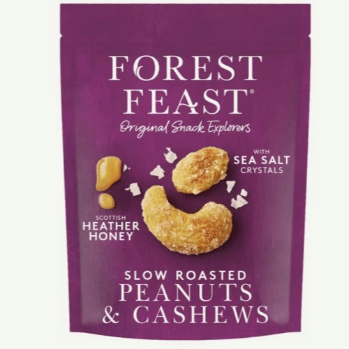 Forest Feast Erdnüsse & Cashews mit Honig und Meersalz, 120 g