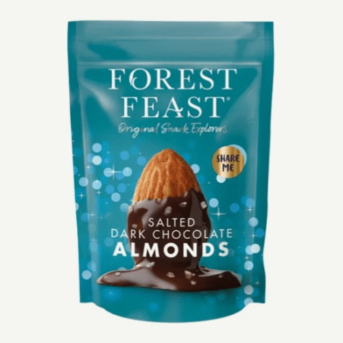 Forest Feast Salzmandeln umhüllt von Zartbitterchokolade, 120 g